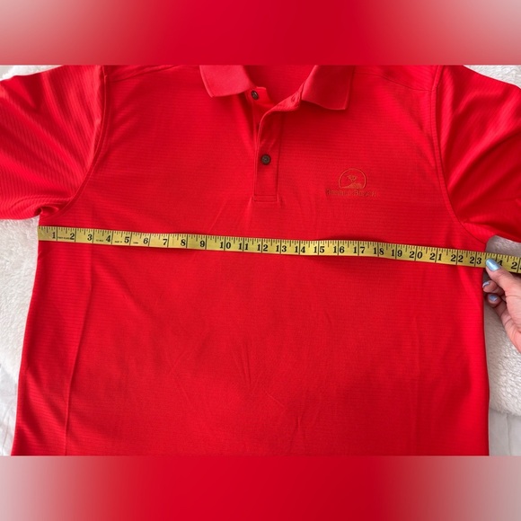 Pebble Beach Vibrant Orange Polo Shirt sz L Golf - Picture 8 of 10